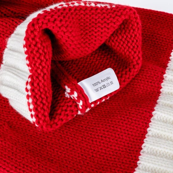 Santa Hat Christmas Hat Xmas Adult Women Men Washable Fade-restant Knitted Soft - Picture 9 of 9